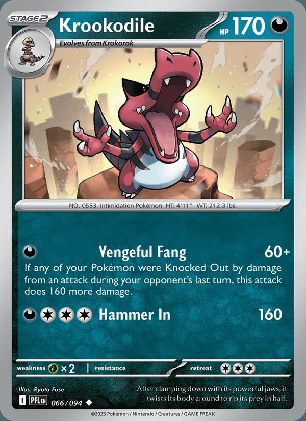 Krookodile - Phantasmal Flames (Uncommon) [PFL-066] Imagen principal del producto