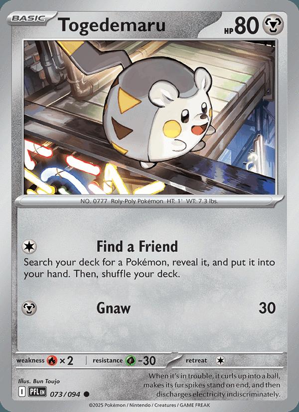 Togedemaru - Phantasmal Flames (Common) [PFL-073] Main image