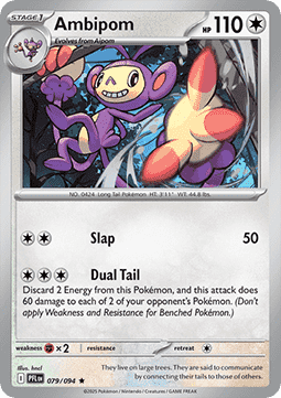 Ambipom - Phantasmal Flames (Rare) [PFL-079] Imagen principal del producto