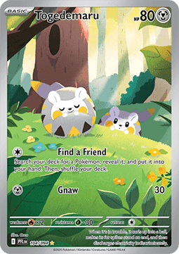 Togedemaru - Phantasmal Flames (Illustration Rare) [PFL-104] Imagen principal del producto