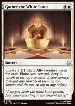 Gather the White Lotus - Magic: The Gathering | Avatar: The Last Airbender (Uncommon) [TLA-20] Hoofdafbeelding