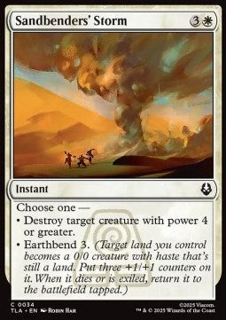 Sandbenders' Storm - Magic: The Gathering | Avatar: The Last Airbender (Common) [TLA-34] Hoofdafbeelding