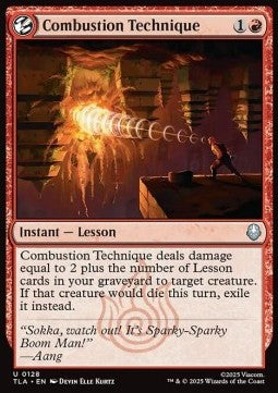 Combustion Technique - Magic: The Gathering | Avatar: The Last Airbender (Uncommon) [TLA-128] Hoofdafbeelding