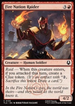 Fire Nation Raider - Magic: The Gathering | Avatar: The Last Airbender (Common) [TLA-135] Hoofdafbeelding