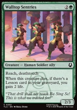 Walltop Sentries - Magic: The Gathering | Avatar: The Last Airbender (Common) [TLA-202] Hover Image