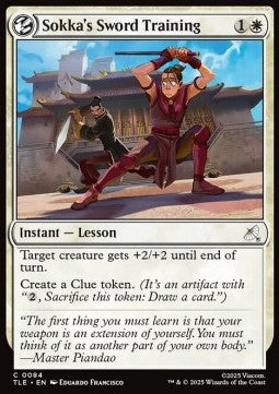 Sokka's Sword Training - Magic: The Gathering | Avatar: The Last Airbender: Eternal (Common) [TLE-84] Imagen principal del producto