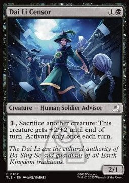 Dai Li Censor - Magic: The Gathering | Avatar: The Last Airbender: Eternal (Common) [TLE-102] Main image