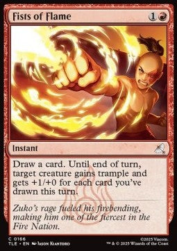 Fists of Flame - Magic: The Gathering | Avatar: The Last Airbender: Eternal (Common) [TLE-166] Main image