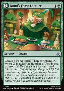 Bumi's Feast Lecture - Magic: The Gathering | Avatar: The Last Airbender: Eternal (Uncommon) [TLE-133] Immagine principale del prodotto