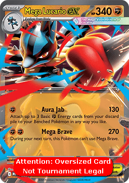 Mega Lucario ex - MEP Black Star Promos (Oversized) [MEP-012] Hauptbild