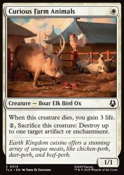 Curious Farm Animals - Magic: The Gathering | Avatar: The Last Airbender (Common) [TLA-14] Hoofdafbeelding