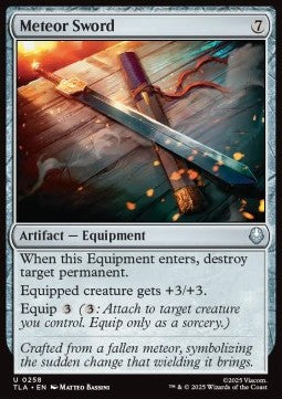 Meteor Sword - Magic: The Gathering | Avatar: The Last Airbender (Uncommon) [TLA-258] Hoofdafbeelding