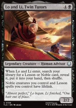 Lo and Li, Twin Tutors - Magic: The Gathering | Avatar: The Last Airbender (Uncommon) [TLA-108] Imagen principal del producto