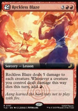 Reckless Blaze (V.2) - Magic: The Gathering | Avatar: The Last Airbender: Eternal (Rare) [TLE-197] Main image