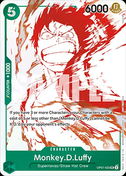 Monkey.D.Luffy (OP07-033) (V.1) - Unnumbered Promos (Uncommon) [UP-OP07-033] Hover Image