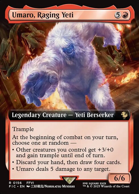 Umaro, Raging Yeti – Final Fantasy Commander (FIC-156) Magic: The Gathering card | LC-REM-20260804-15339696128332-85b5e0a7-8d3c-4d79-b507-8d4ce9a04328