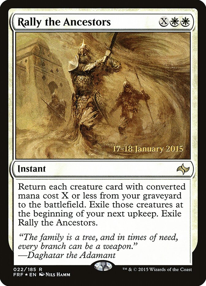 Magic-kaart Rally the Ancestors PFRF-22 uit Fate Reforged: Promos (Rare)