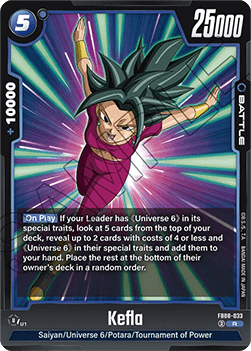 Kefla (FB08-033) - Saiyan's Pride [Fusion World] (Rare) [FB08-033]