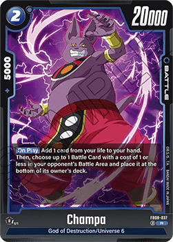 Champa (FB08-037) - Saiyan's Pride [Fusion World] (Rare) [FB08-037] Image principale du produit