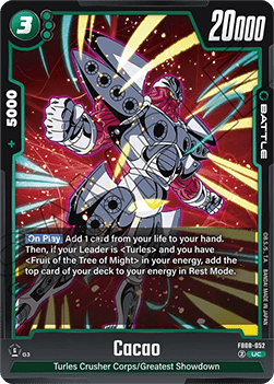 Cacao (FB08-052) - Saiyan's Pride [Fusion World] (Uncommon) [FB08-052]