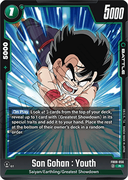 Son Gohan : Youth (FB08-056)  (V.1 - Rare) - Saiyan's Pride [Fusion World] (Rare) [FB08-056]