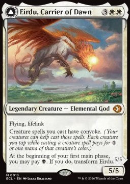 Eirdu, Carrier of Dawn // Isilu, Carrier of Twilight - Lorwyn Eclipsed (Mythic) [ECL-13] Imagen principal del producto