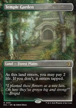 Temple Garden - Lorwyn Eclipsed: Extras (Rare) [XECL-351] Hover Image