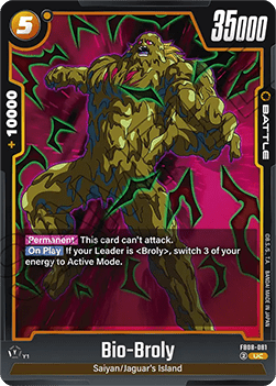 Bio-Broly (FB08-081) - Saiyan's Pride [Fusion World] (Uncommon) [FB08-081]