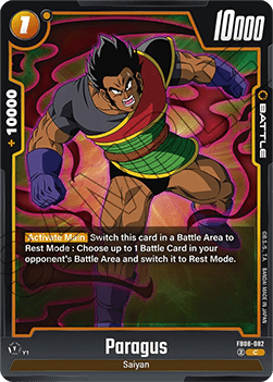 Paragus (FB08-082) - Saiyan's Pride [Fusion World] (Common) [FB08-082] Image principale du produit