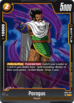 Paragus (FB08-083) - Saiyan's Pride [Fusion World] (Common) [FB08-083]