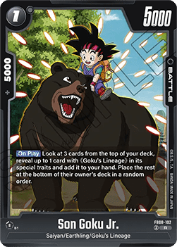 Son Goku Jr. (FB08-102)  (V.1 - Rare) - Saiyan's Pride [Fusion World] (Rare) [FB08-102] Image principale du produit