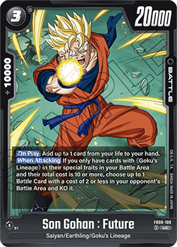 Son Gohan : Future (FB08-108) - Saiyan's Pride [Fusion World] (Uncommon) [FB08-108] Immagine principale del prodotto