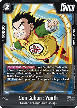 Son Gohan : Youth (FB08-109) - Saiyan's Pride [Fusion World] (Uncommon) [FB08-109] Immagine principale del prodotto