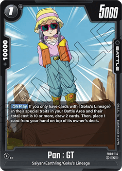 Pan : GT (FB08-114) - Saiyan's Pride [Fusion World] (Common) [FB08-114] Image principale du produit