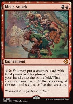 Meek Attack - Lorwyn Eclipsed (Mythic) [ECL-151]