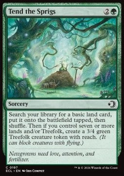 Tend the Sprigs - Lorwyn Eclipsed (Common) [ECL-197] Hover Image