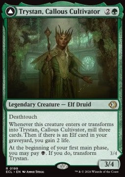 Trystan, Callous Cultivator // Trystan, Penitent Culler - Lorwyn Eclipsed (Rare) [ECL-199] Imagen principal del producto