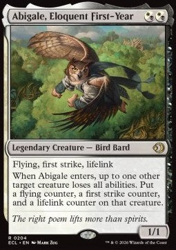 Abigale, Eloquent First-Year - Lorwyn Eclipsed (Rare) [ECL-204]