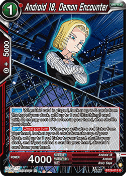 Android 18, Demon Encounter - Fearsome Rivals (Common) [BT29-011] Hoofdafbeelding