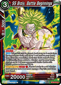 SS Broly, Battle Beginnings - Fearsome Rivals (Common) [BT29-014] Hover Image