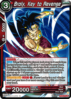 Broly, Key to Revenge - Fearsome Rivals (Uncommon) [BT29-015] Hoofdafbeelding
