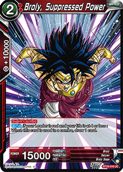 Broly, Suppressed Power - Fearsome Rivals (Uncommon) [BT29-016]