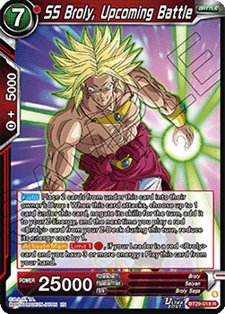 SS Broly, Upcoming Battle - Fearsome Rivals (Rare) [BT29-018] Image principale du produit