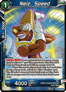 Neiz, Speed - Fearsome Rivals (Common) [BT29-039] Image principale du produit