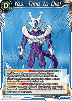 Yes, Time to Die! (V.1 - Common) - Fearsome Rivals (Common) [BT29-040] Imagen principal del producto