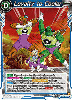 Loyalty to Cooler - Fearsome Rivals (Rare) [BT29-042] Image principale du produit