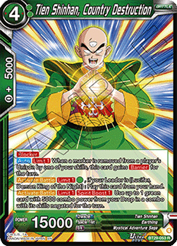 Tien Shinhan, Country Destruction - Fearsome Rivals (Rare) [BT29-053] Image principale du produit