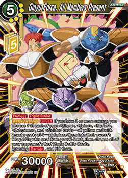 Ginyu Force, All Members Present - Fearsome Rivals (Rare) [BT29-060] Image principale du produit