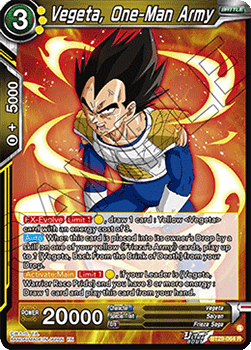 Vegeta, One-Man Army - Fearsome Rivals (Rare) [BT29-064] Image principale du produit