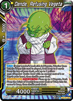 Dende, Refusing Vegeta - Fearsome Rivals (Common) [BT29-067] Image principale du produit